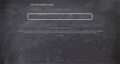 Desktop Screenshot of chrylercapital.com